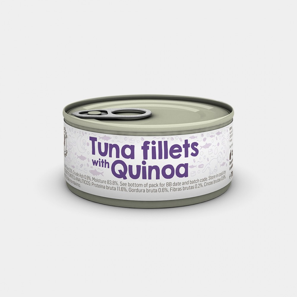 Pâtée pour chats Naturea - Filets de thon au quinoa